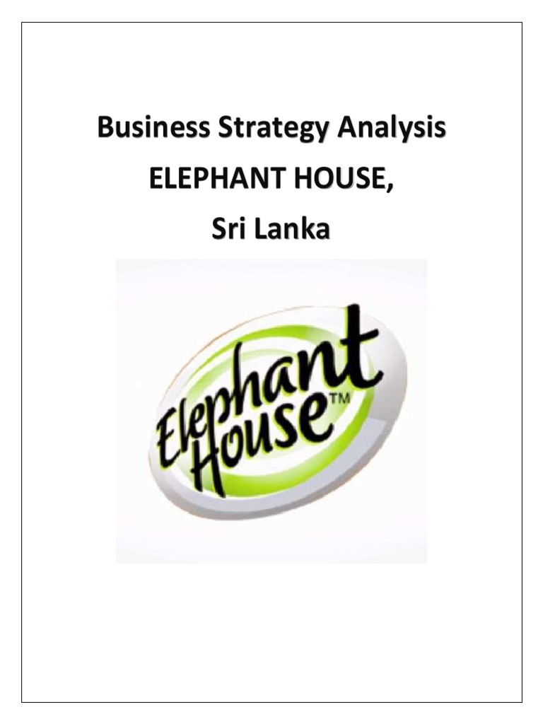 Elephant House Business Strategy Analysis | PDF | Business | Business ...