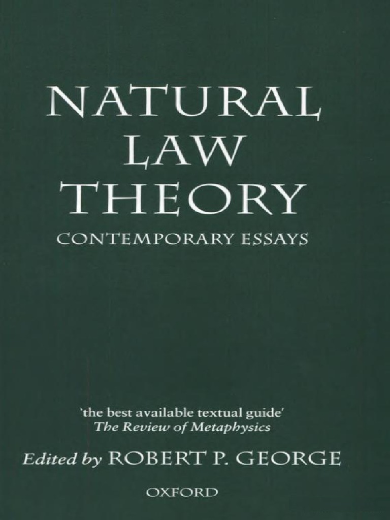 (Robert P. George) Natural Law Theory Contemporar | PDF