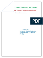 Presuure & Temperature Measurement