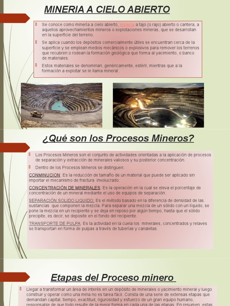 Escenarios Ambientales Y Sociales De La Minería A Cielo Abierto – JKEK