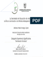 Nominación Premios Antioquia La Más Educada