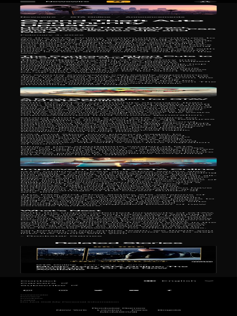 Grand Theft Auto Community Update - Rockstar Games | PDF | Video Game