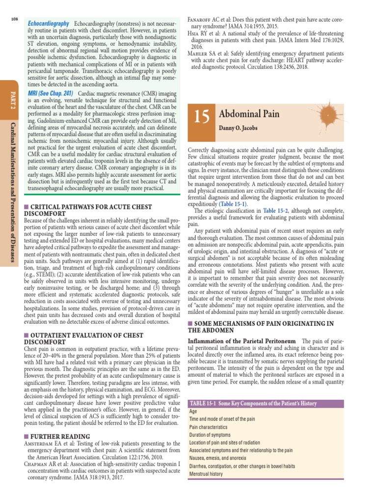 כאב בטן | PDF | Peritoneum | Abdomen