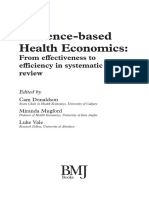Evidence Based Health Economics Evide