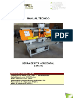 Manual Serra Fita lsh-300 NEW