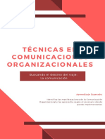 Técnicas en Comunicaciones Organizacionales