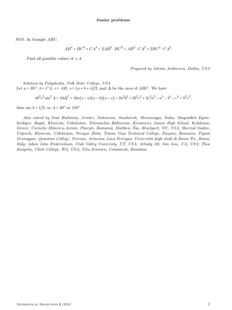 MR 2 2023 Solutions 2 PDF Equations Numbers