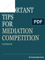 Important Tips For Mediation Competiton