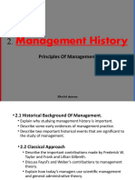 Ch.2 Management History