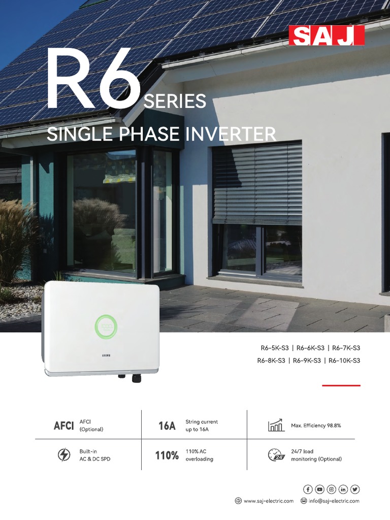 DataSheet-SAJ R6 S3 | PDF