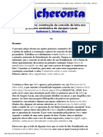 Da carta à letra_ construção do conceito de letra nos primeiros seminários de Jacques Lacan - Guilherme C. Oliveira Silva - Acheronta 30 (Abril 2018)