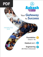 Aakash BYJUS Foundation Medical Engineering Prospectus English 2023