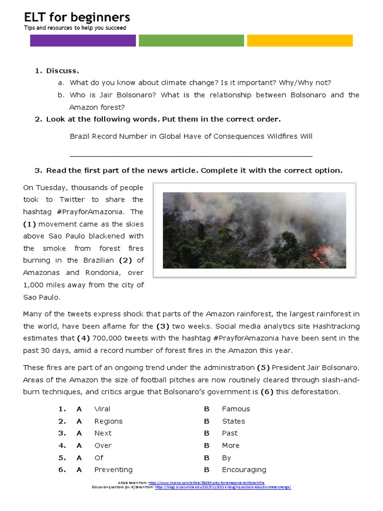 Amazon Rainforest Fires and Climate Debate | PDF | Amazon Rainforest ...