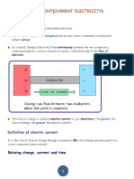 Electrical Current Notes For Igcse