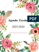 Agenda Escolar Floral
