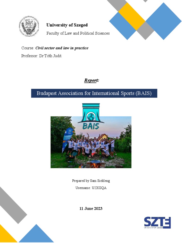Overview of BAIS: Goals and Structure | PDF | Non Governmental ...