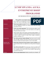 2023 Tef - Undp Rwanda Tef Business Pitch Questions Document