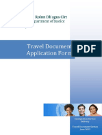 Travel Document Form June 2022