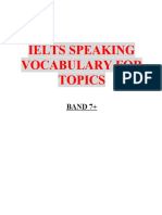 IELTS Speaking Vocabulary Band