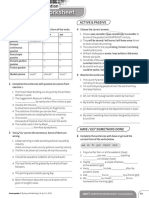 Achievers B1+ Grammar Worksheet Consolidation Unit 7