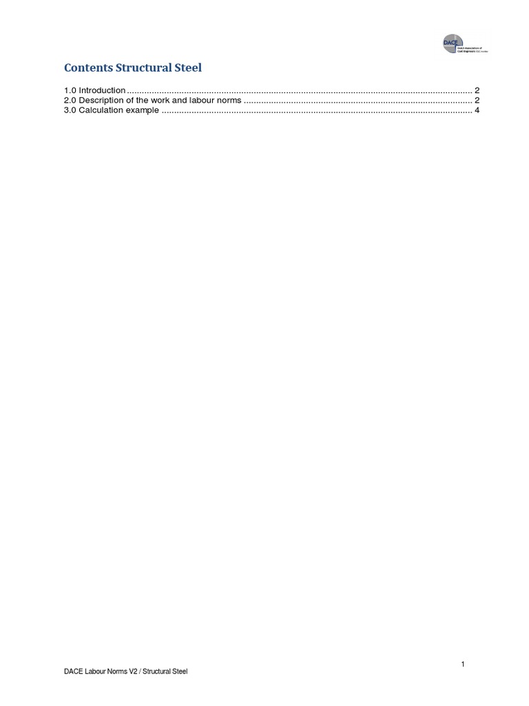 Structural Steel Labour Productivity Norms | PDF | Structural Steel ...