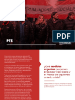 Plataforma Electoral de La Fórmula Bregman-Del Caño