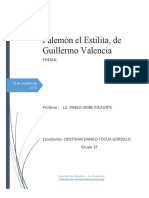Trabajo, Poema, Palemon El Estilita, de Guillermo Valencia