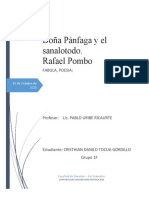 Trabajo, Fabula-Poesia, Doña Panfaga y El Sanalotodo. de Rafael Pombo