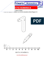 La Recta Numerica para Niños de Tres Años