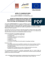 Appel A Candidatures - Formation Des Jeunes - Cycle 6