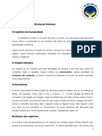 3 Ano - História - Evolução Humana - Material