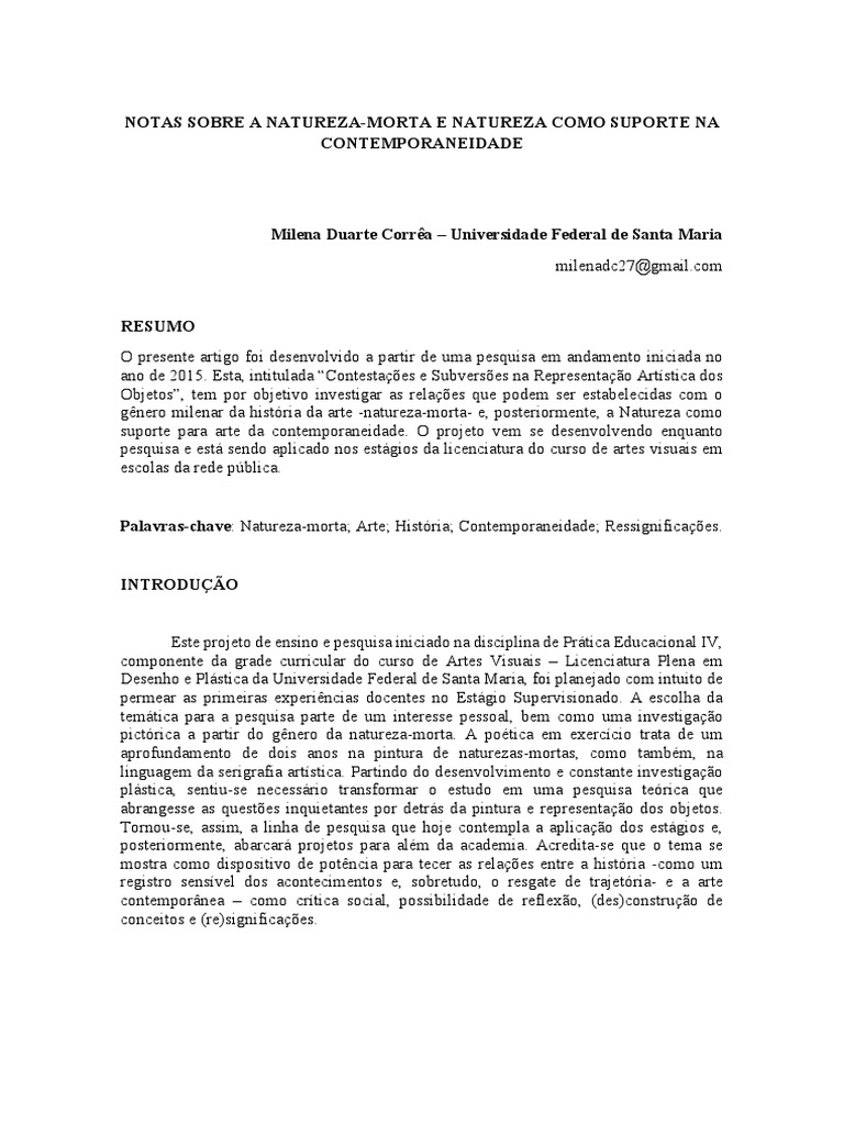 Natureza Morta | PDF | Paul Cézanne | Sociologia