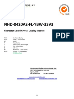 NHD-0420AZ-FL-YBW-33V3: Character Liquid Crystal Display Module