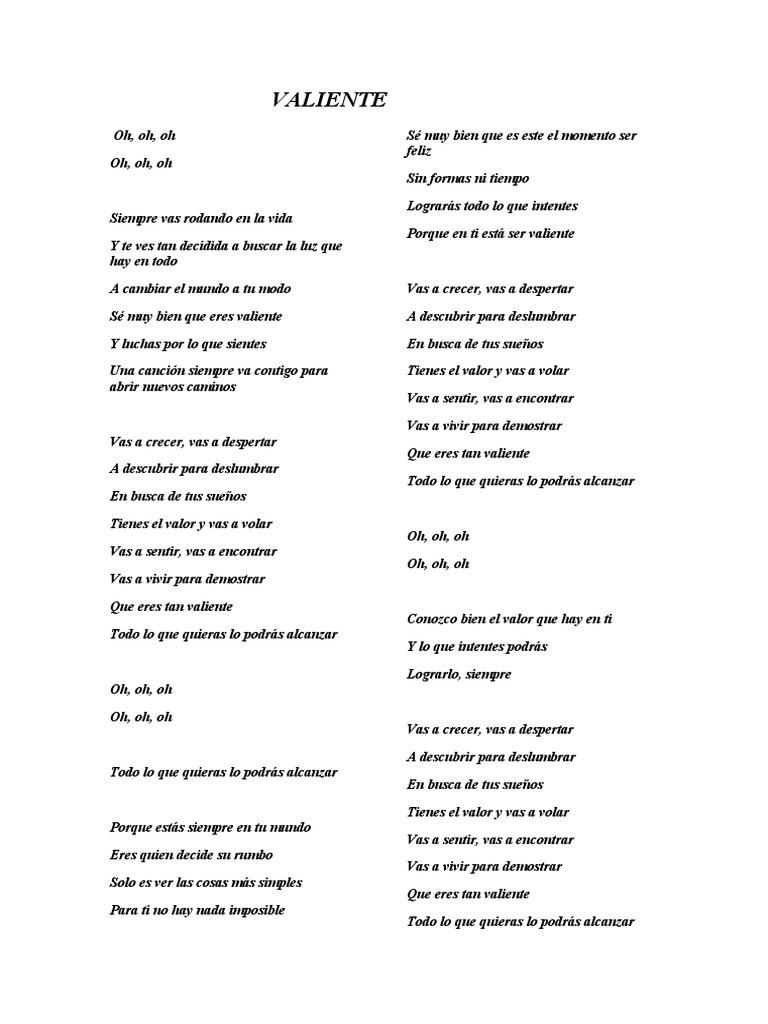 Mensaje de valentía y superación | PDF | Arte