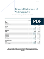 Annual Financial Statements of Volkswagen AG As of December 31, 2022