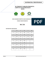 Kunci Jawaban KSM MI Matematika 2019