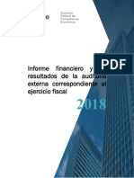 Informe Financiero Resultados 2018 COFECE