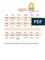 Horario de Clases 2023 4â°d