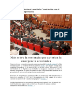 La Sala Constitucional Cambia La Constitución Con El Recurso de Interpretación