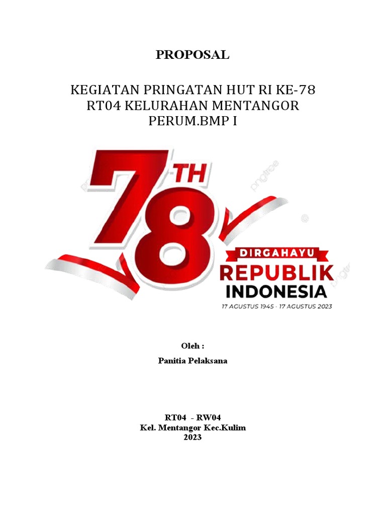 Contoh Proposal 17 Agustus Word PDF