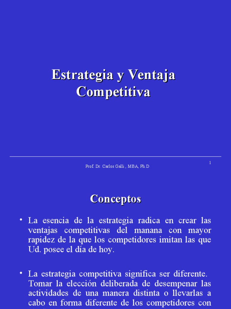 Estrategia y Ventaja Competitiva MIP | PDF | Marketing | Business