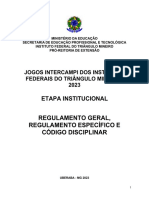 Regulamento Geral, Específico e Disciplinar IFTM