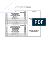 Penyesuaian Jadwal Tes Wawancara Calon Jasa Lainnya