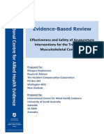 To Membership 2019 Acupuncture Full Evidence Based Review U.south Australia