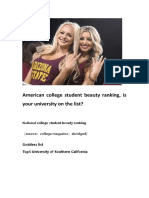 American College Student Beauty Ranking, Is Your University On The List?