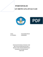 Format Portofolio Pembuatan Rencana Evaluasi