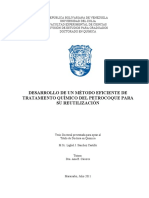 Desarrollo de Un Método Eficiente de Tratamiento Químico Del Petrocoque para Su Reutilización