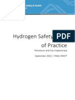 FINAL DRAFT Hydrogen Safety Code of Practice August 2022