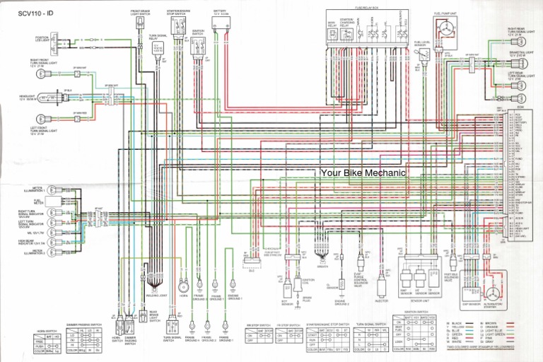 Dio Bs6 Anlg MTR Wiring Diagram PDF