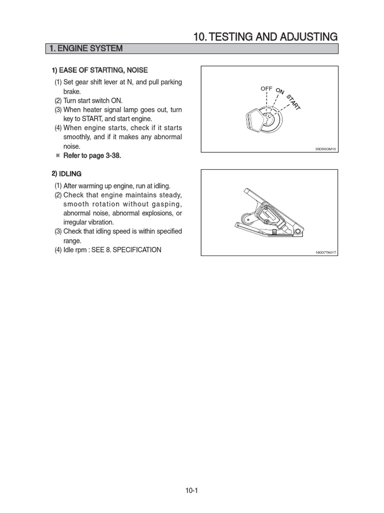 Engine Idle and Maintenance Checklist | PDF | Belt (Mechanical) | Axle